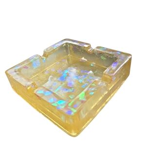 Holographic Flakes Ashtray -Smoker accessories - handmade-resin